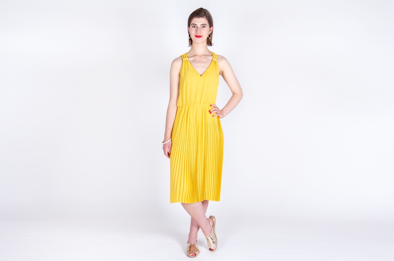 iam_patterns en Batistes plissée et unie - Jaune Citron 15 0188