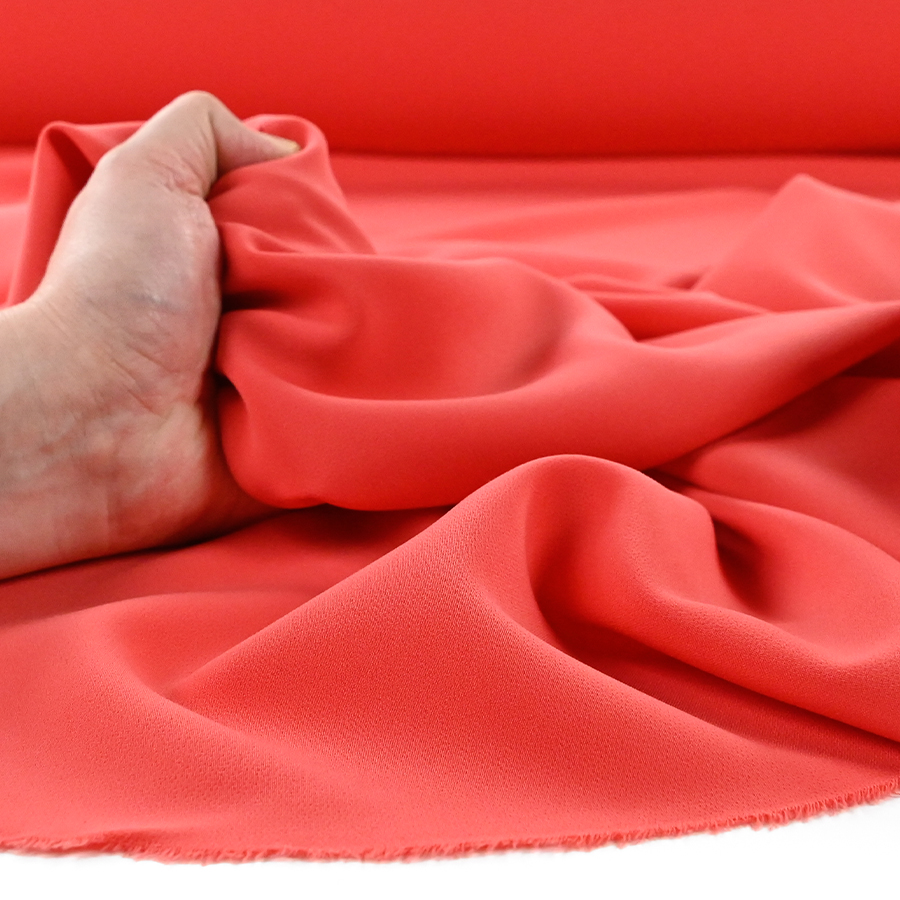 démonstration crêpe lourd infroissable main corail 15 0173 démonstration crêpe lourd infroissable main corail 15 0173
