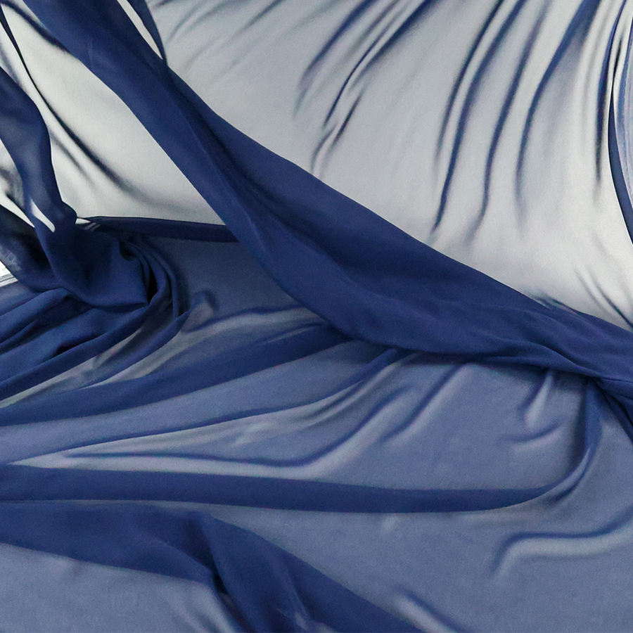 démonstration mousseline polyester