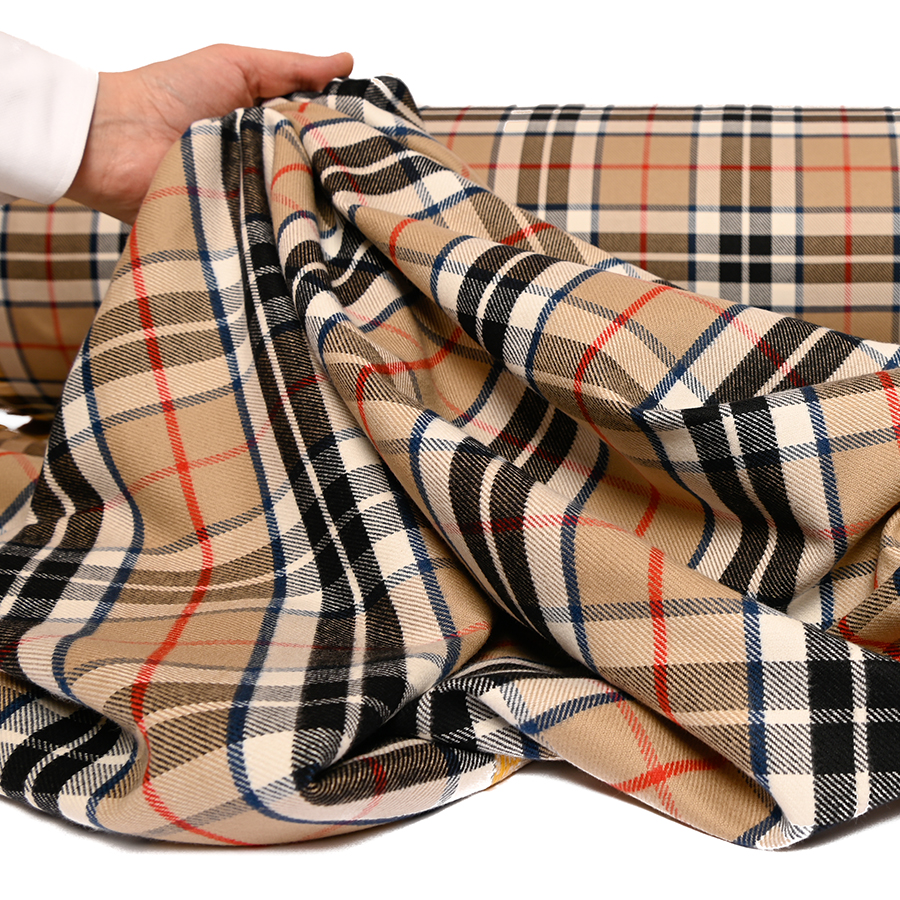 démonstration Flanelle pur Coton - Ecossais - Thomson Camel 11 0575