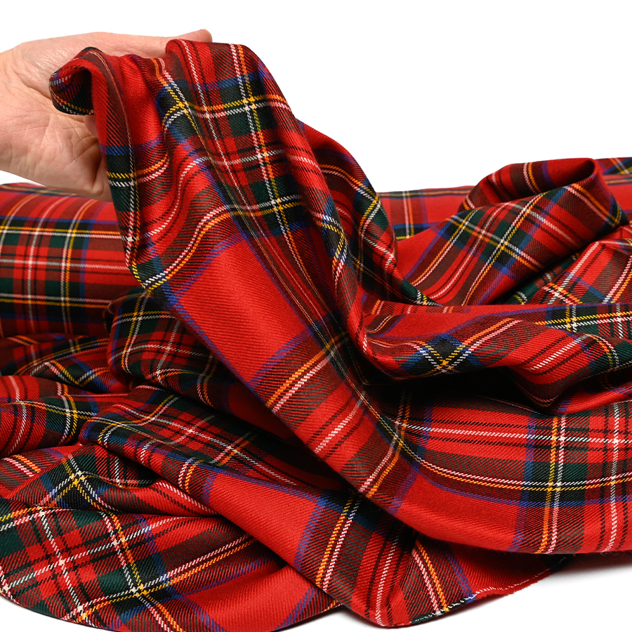 Démonstration tartan pure laine Stewart Royal Modern 12 0178