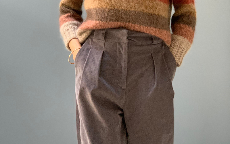 josephine_sew en Velours Milleraies Stretch – Gris 11 0598