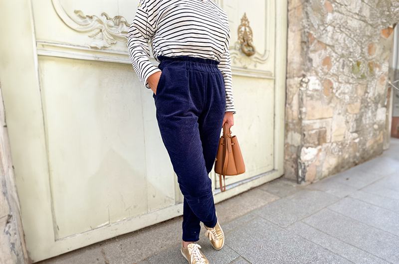 madi_sew en Velours côtelé Stretch - Marine madi_sew en Velours côtelé Stretch - Marine