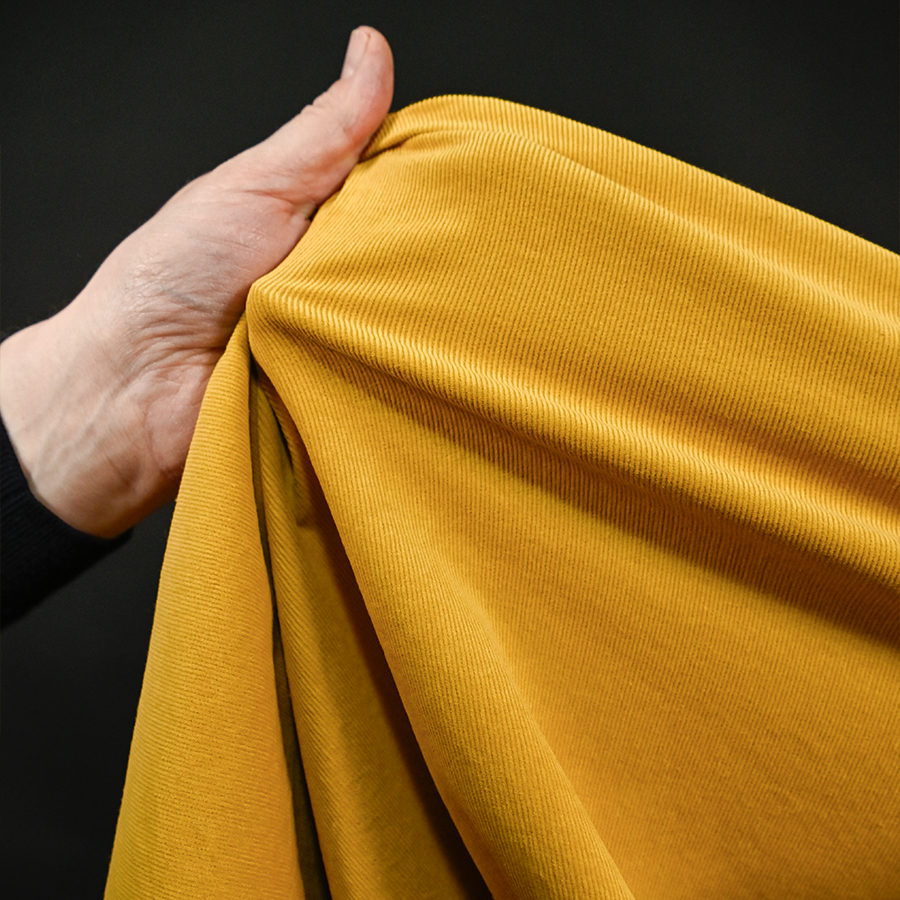 démonstration velours milleraies stretch 11 0598 safran