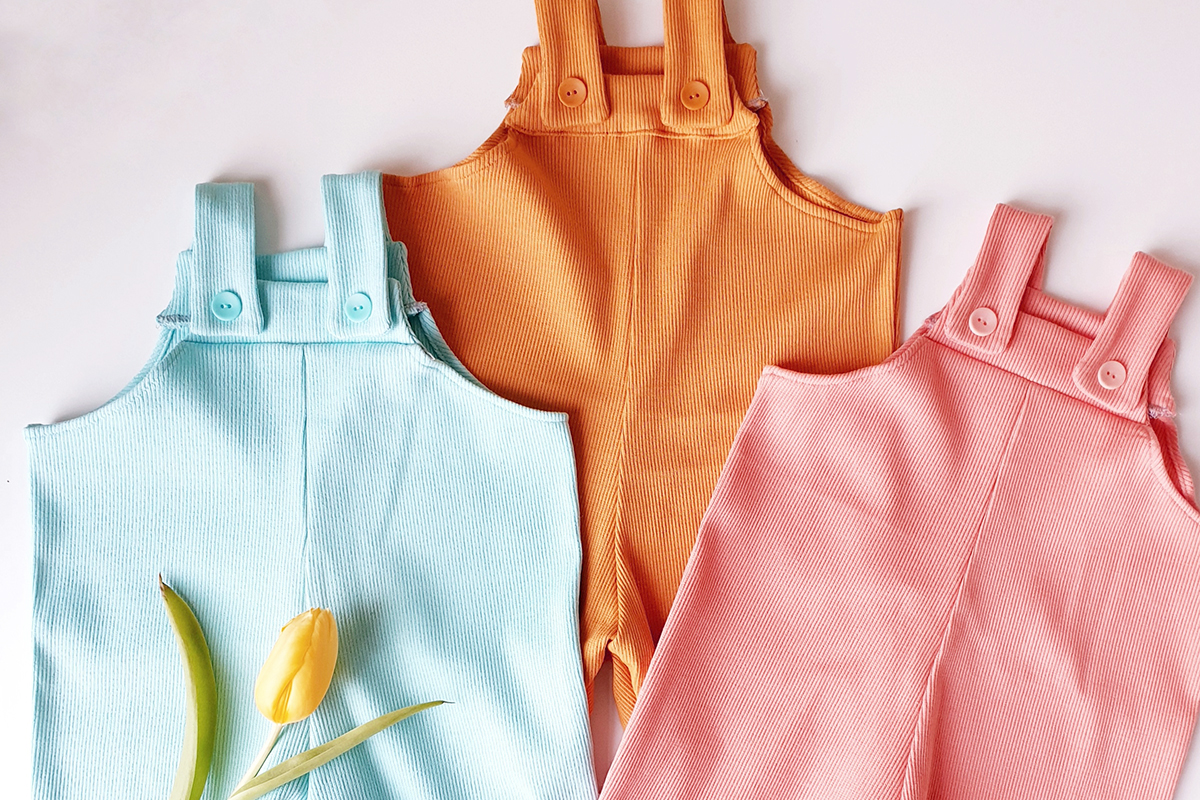 blousette_rose en Bord-côtes 2x2 - Menthe, Safran et Pêche