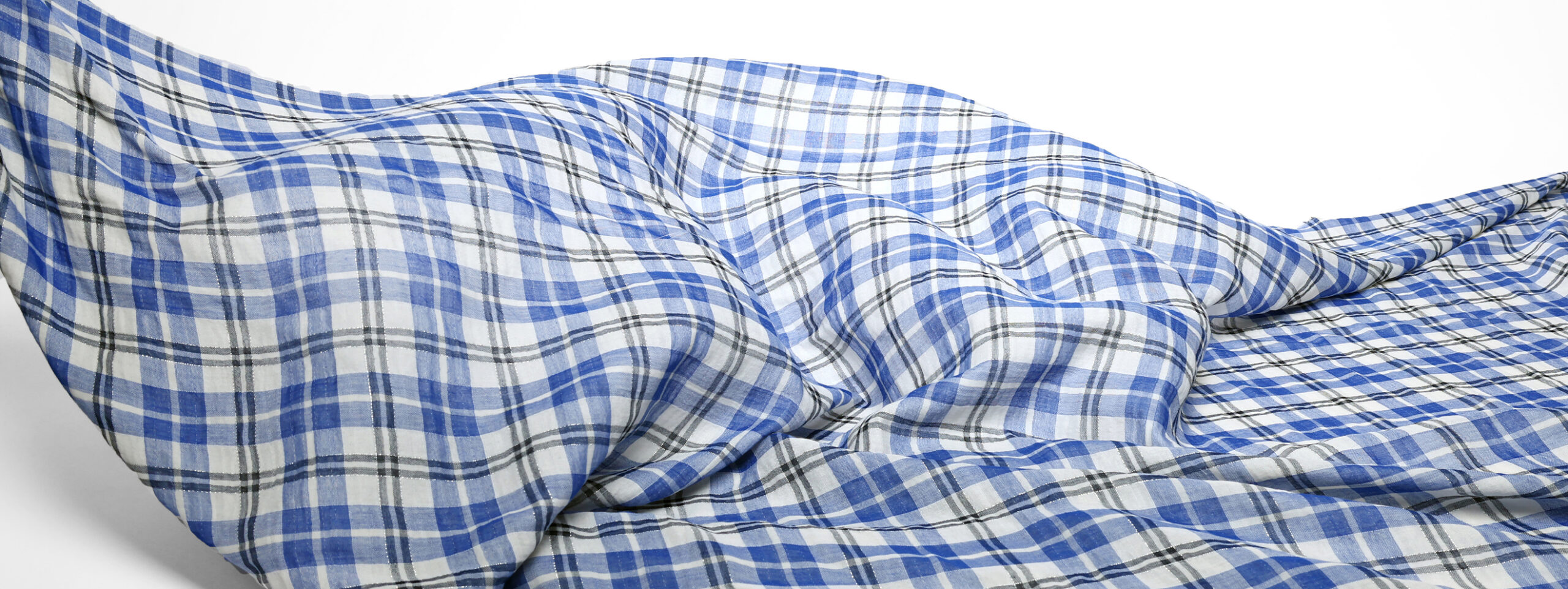 Présentation d'un tissu en gaze de coton