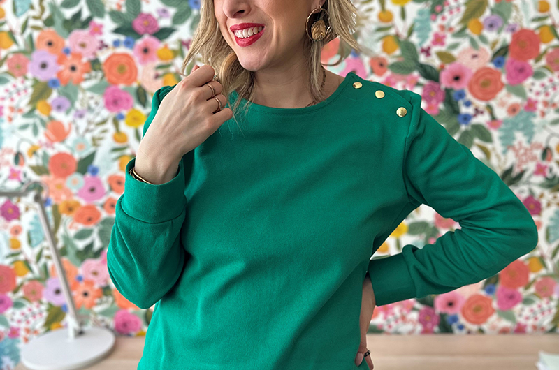 sweatshirt-little-celia-01-800x530 little_c_celia en Sweatshirt - Vert golf