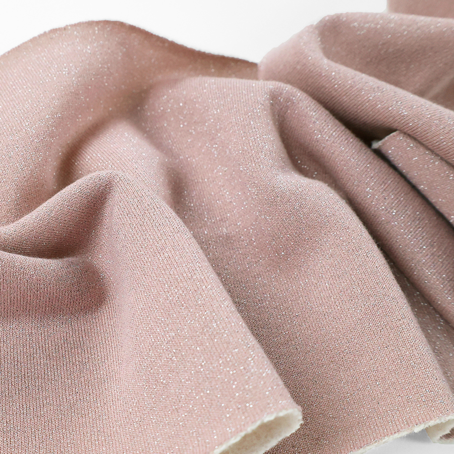 Présentation de nos tissus sweatshirt scintillants