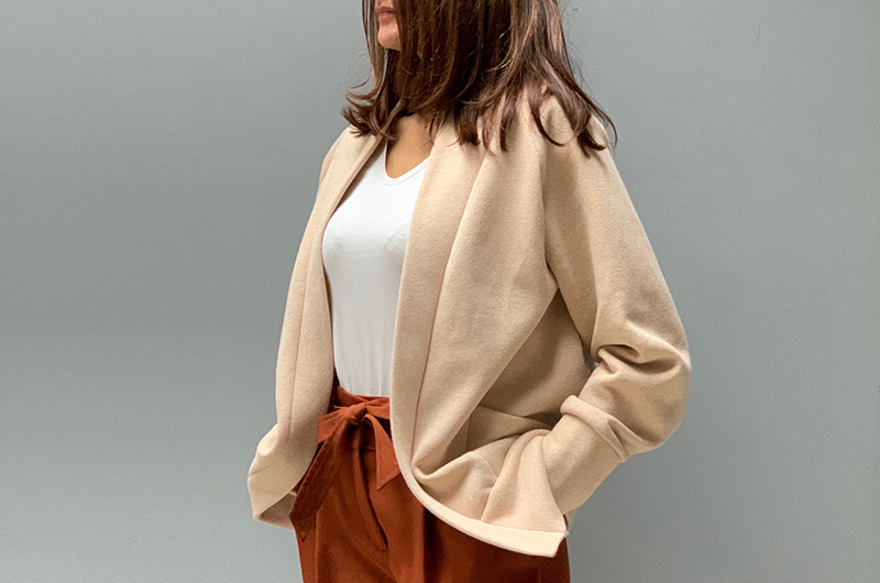 josephine_sew en Sweatshirt Scintillant - Beige poudré & Or