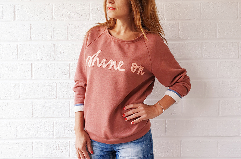 blousette_rose en Sweatshirt Scintillant - Sienne & Cuivre