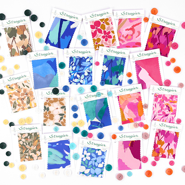 Présentation des différents tissus qui font parti de la collection UNE Minérale