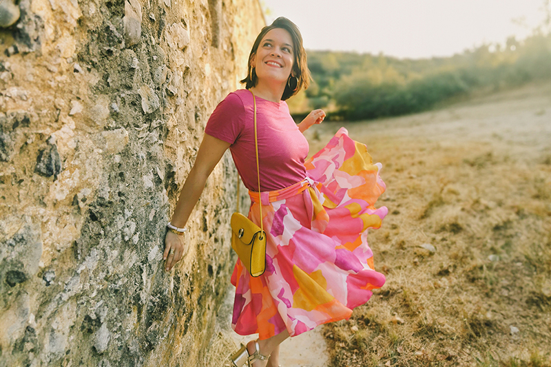 todotoudoux en Crêpe viscose soft UNE Minérale - Gauguine - Cornaline 