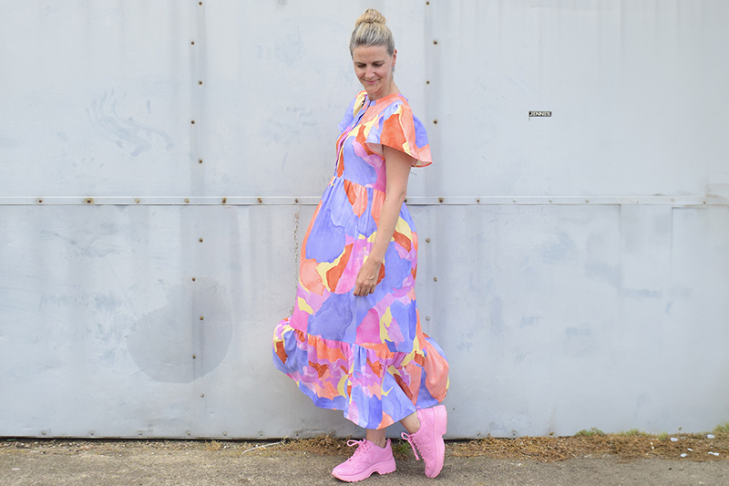 _beletoile_ en crêpe viscose soft UNE Vitamine - Gauguine - Smoothie 