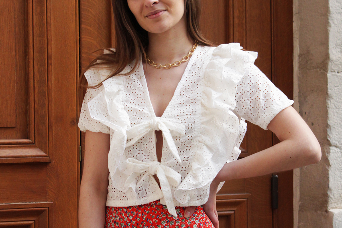 cha_coud en Broderie Anglaise - Clémence - Ivoire clair