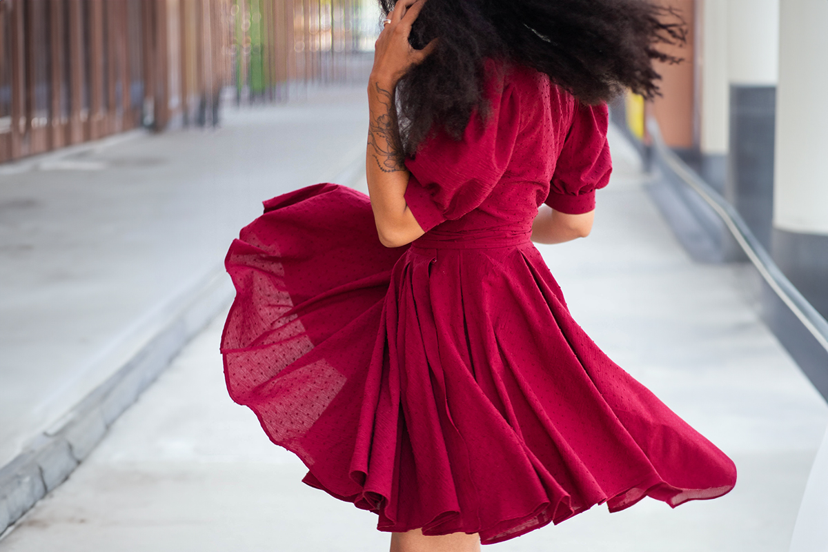 wonder.lucie en Batiste de Coton Plumetis - Baies