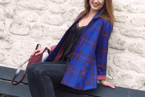 blousette_rose en Tartan Ecossais Pure Laine - Elliot Modern