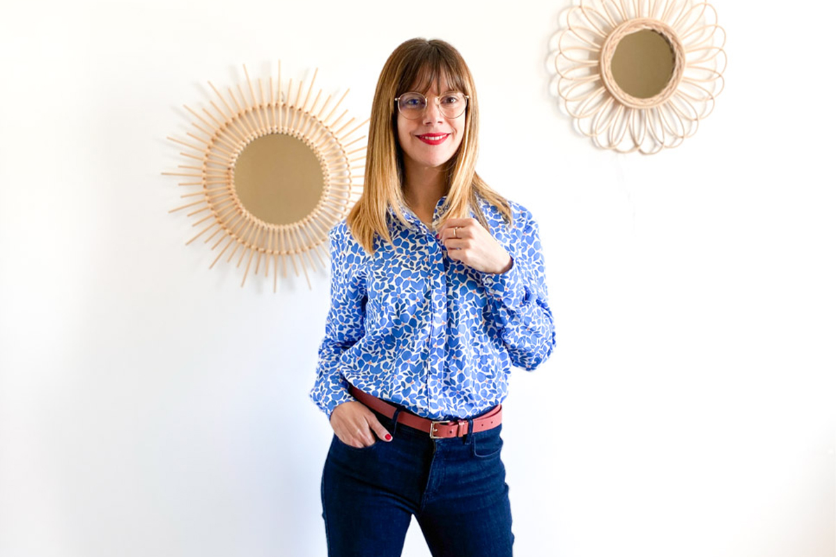 nomdunecouture en coton soyeux UNE Dolce Vita – Florie – Mediterranean