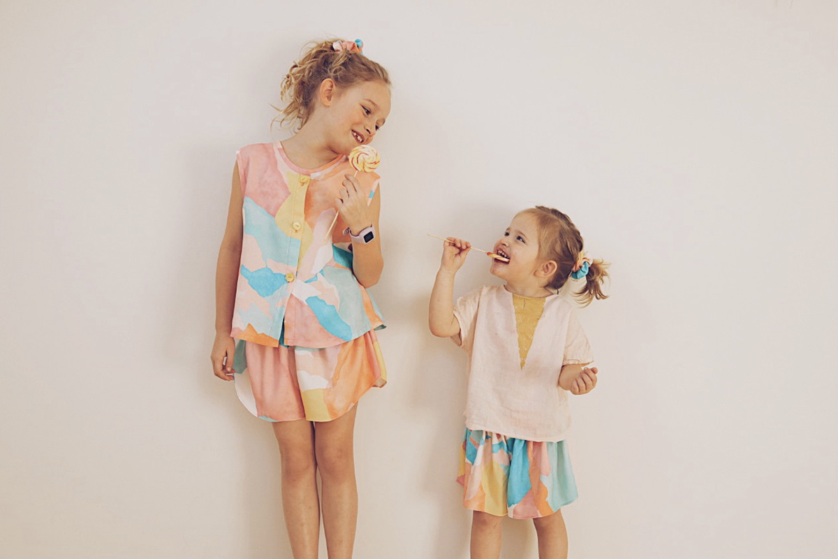 b_l_a_n_c_h_e_85 en crêpe viscose soft UNE Paradis - Gauguine - Sorbet