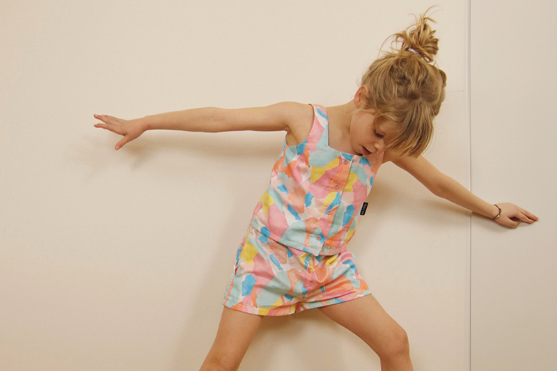 irismaypatterns en coton soyeux UNE Paradis - Gauguin - Sorbet