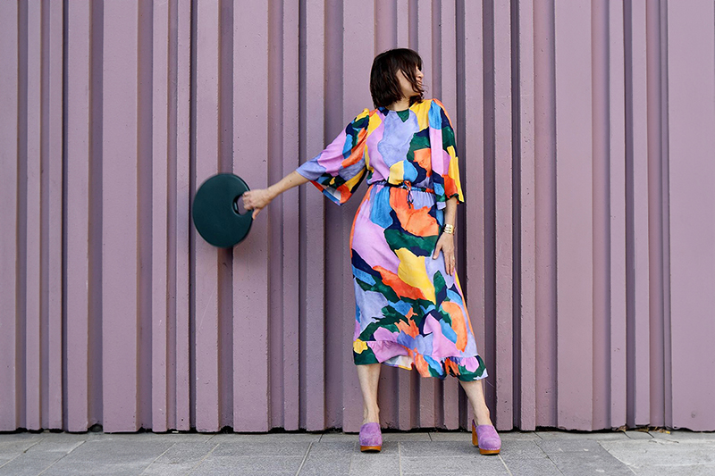 joliesbobines en crêpe viscose soft – UNE Paradis – Gauguine -Toucan