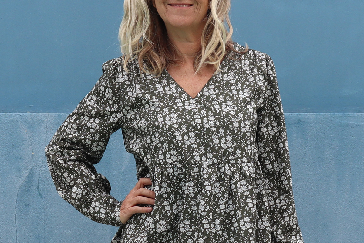 petitsbonheurs1 robe en Liberty Tana Lawn Capel Vert Olive