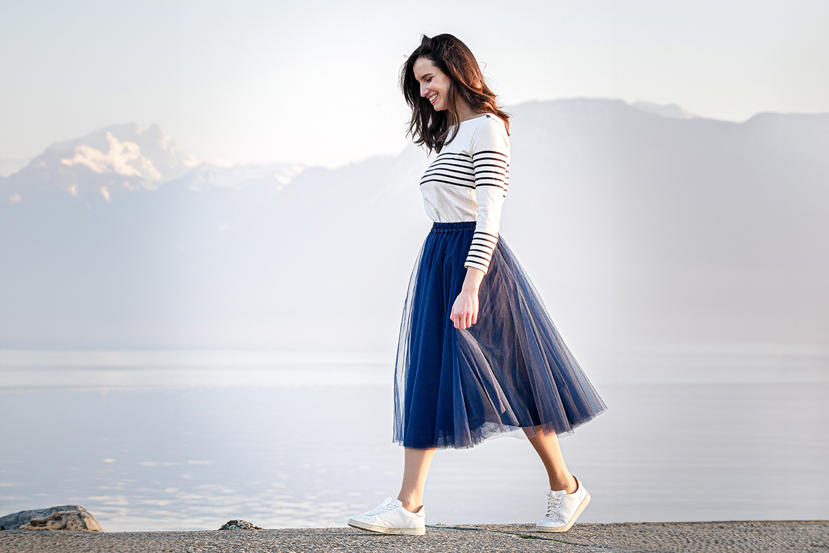 Elodieblueberry en Tulle extra-soft – Encre