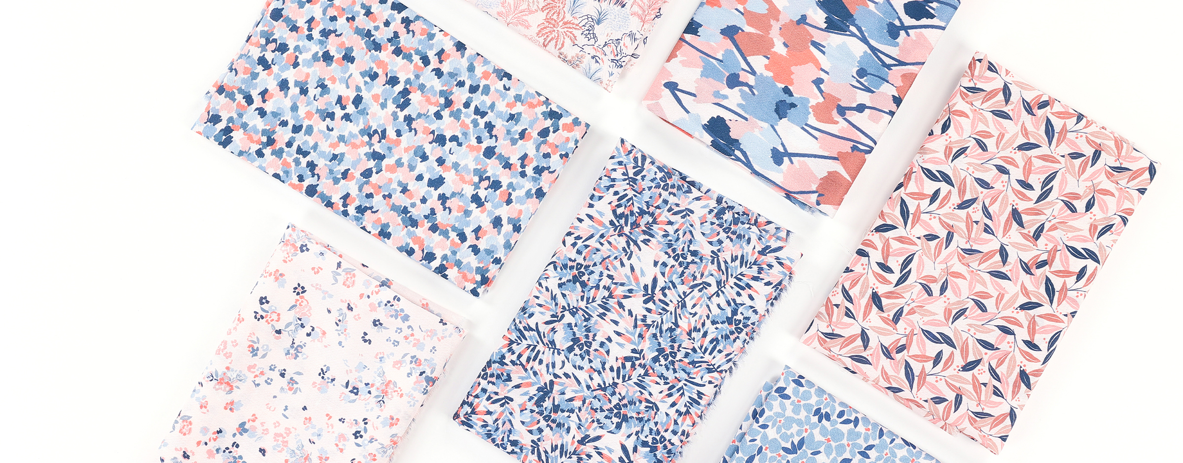 Présentation des tissus qui composent la collection UNE Allure ballet