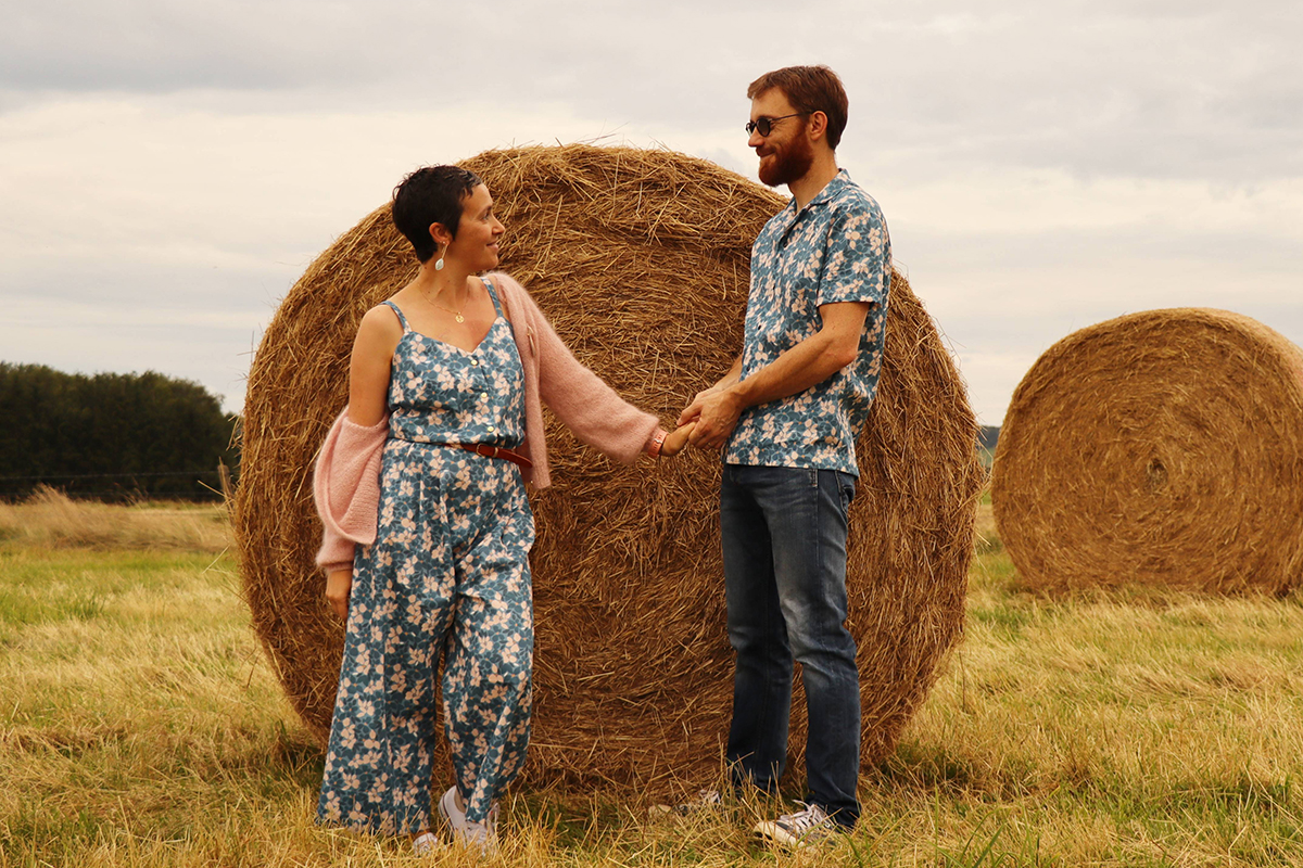 etoiles_pois dans une combinaison faite de tissus UNE Evasion fjord