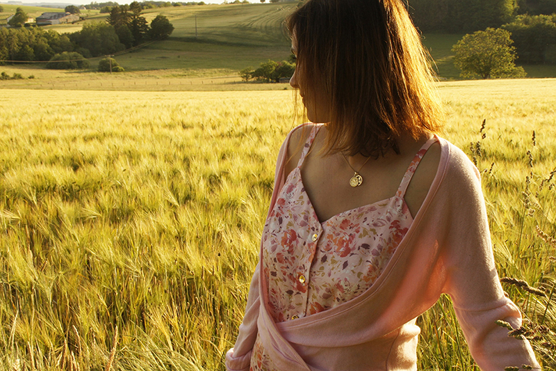 desetoilesetdespois en coton soyeux - UNE Origine - Zéphyr - Corail Rose