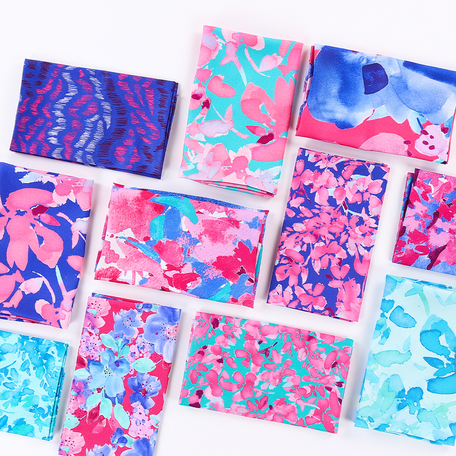 Présentation des tissus UNE expression gouache de chez Stragier