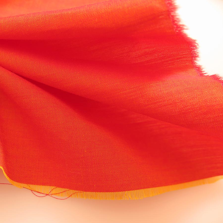 fil-a-fil-mandarine-900x900 Présentation d'un tissu fil à fil en coloris mandarine de chez Stragier