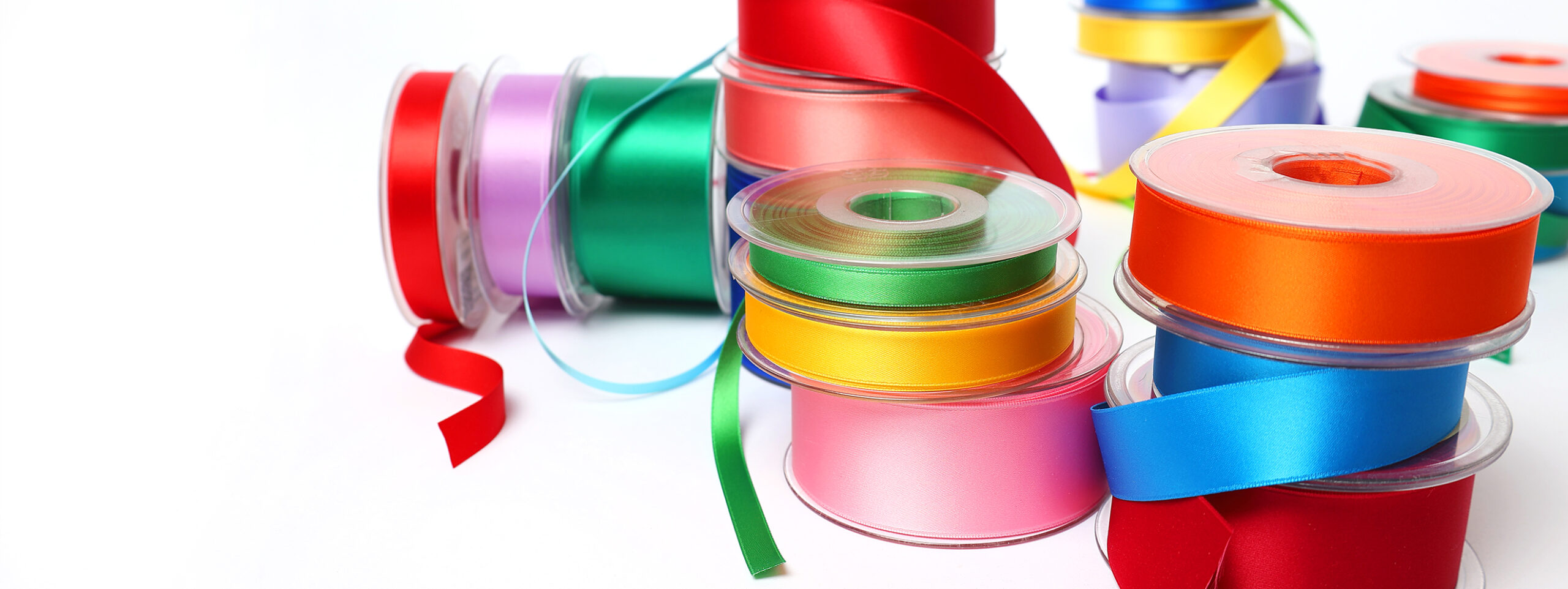 Présentation de nos rubans en satin disponibles chez Stragier