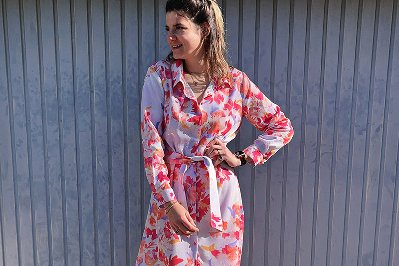 bbtricot en Twill Tencel - UNE Expression - Envoline Ecoline Lilas de chez Stragier