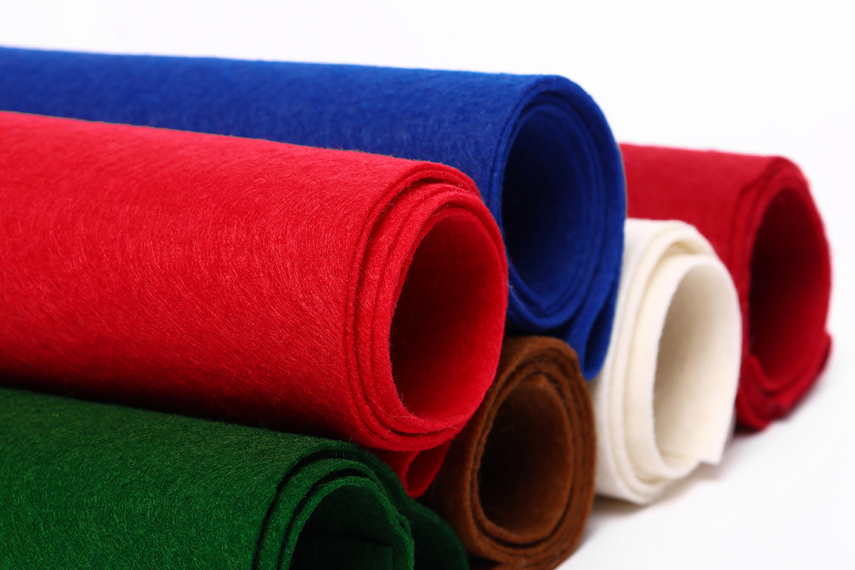 Présentation des nos tissus en feutre - feutrine disponibles chez Stragier