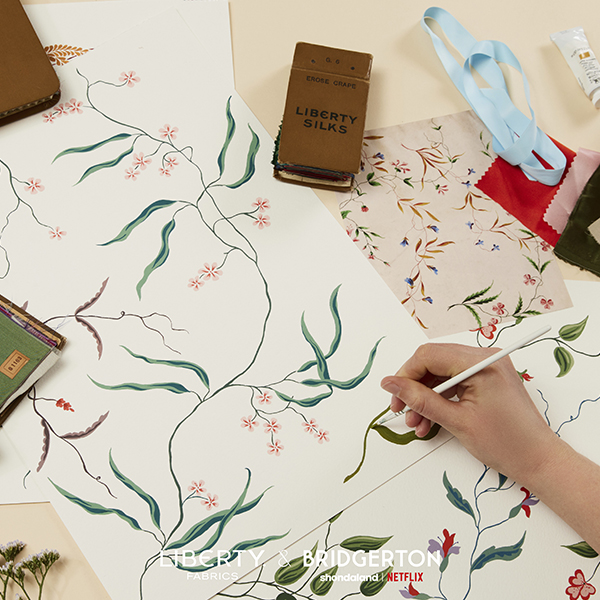 Dessin Regal Blossom de la collection Liberty et Bridgerton