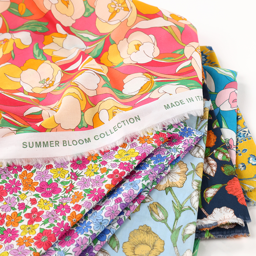 Démonstration de la collection capsule Liberty Summer Bloom en Tana Lawn