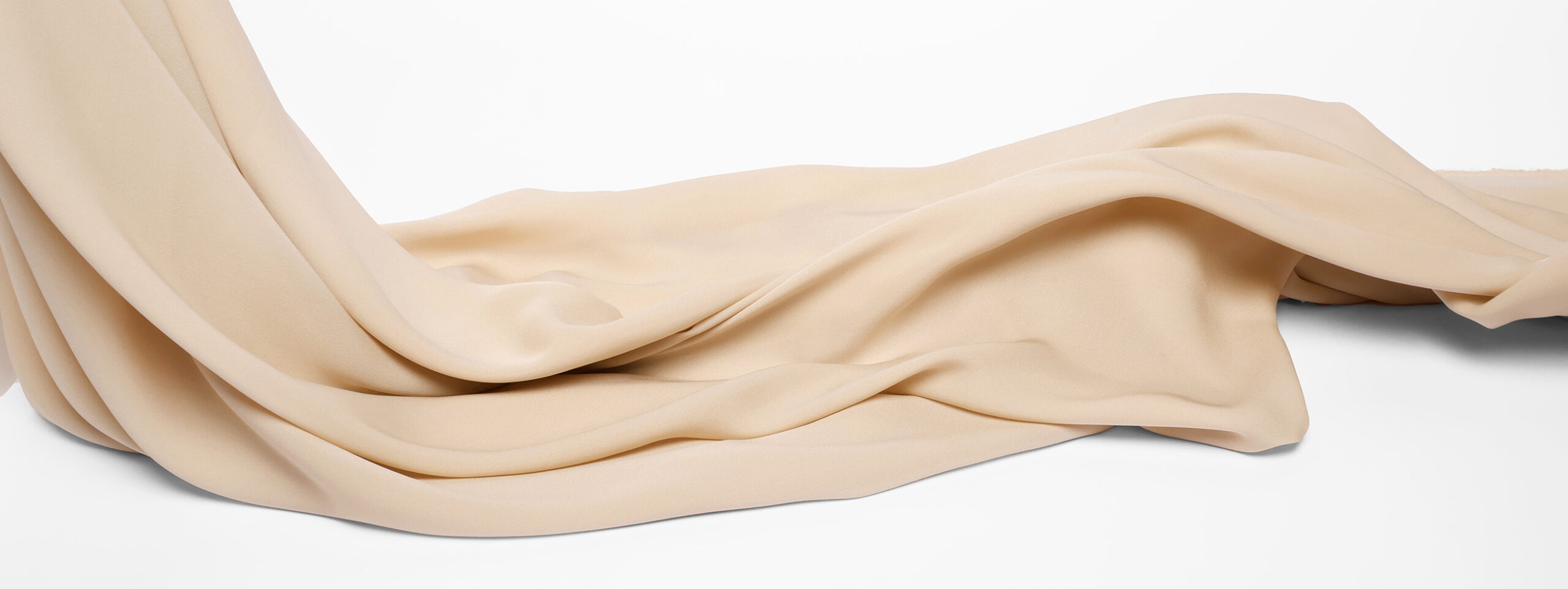 Photo représentant un tissu en double crêpe Georgette en soie de chez Stragier