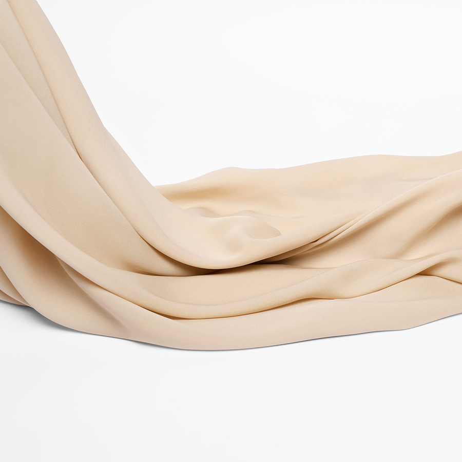 Photo représentant un tissu en double crêpe Georgette en soie de chez Stragier