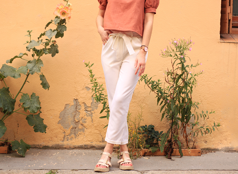 Cha_coud en pantalon en grain de paris ivoire.