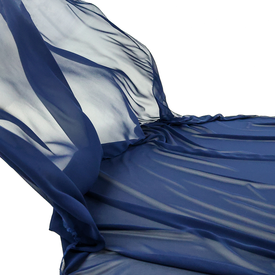 Présentation d'un tissu en mousseline