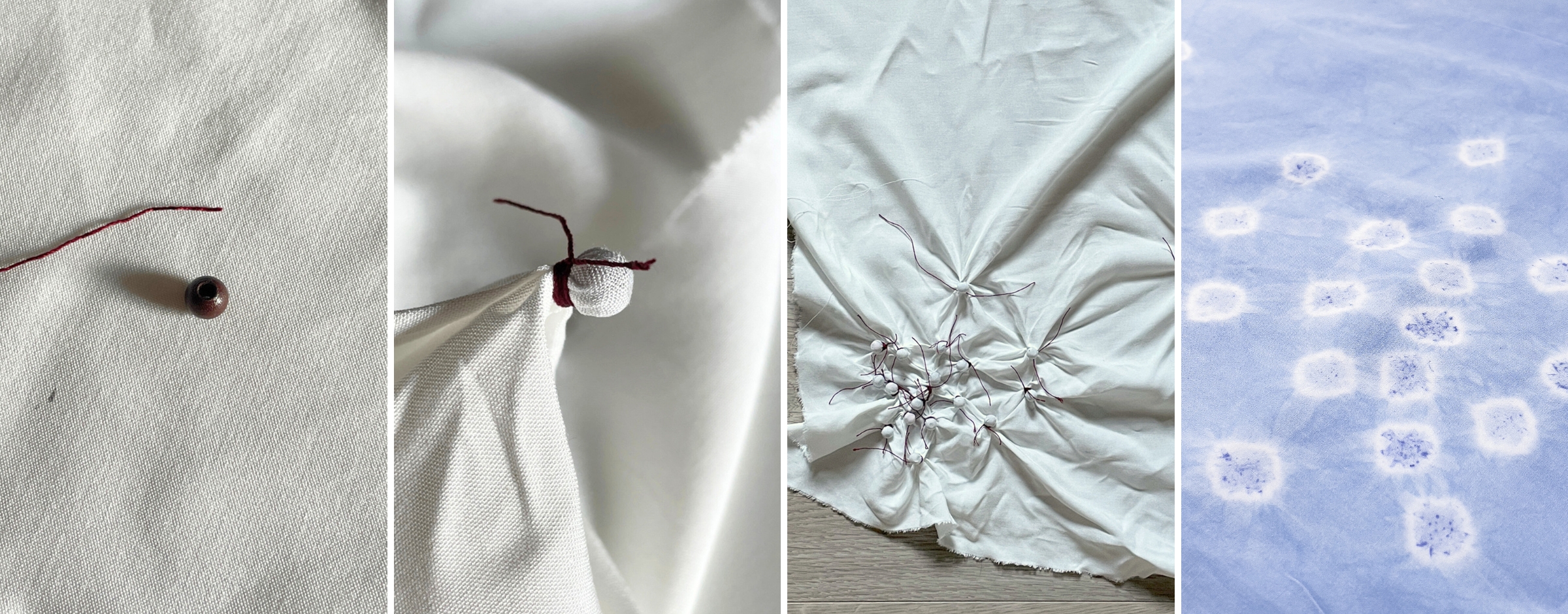 tissu-a-teindre-04-2400x940 Présentation de tissus avec technique de réserves avec des billes