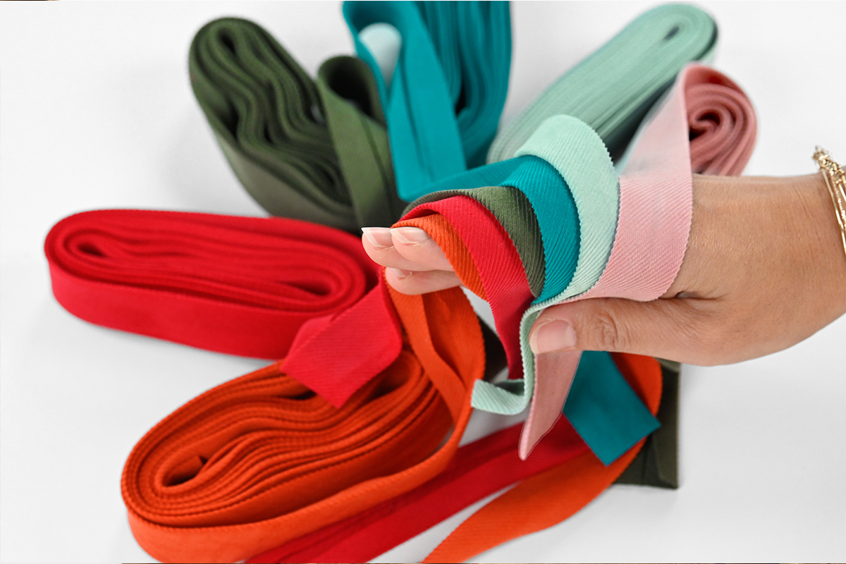 Présentation de nos biais velours milleraies.