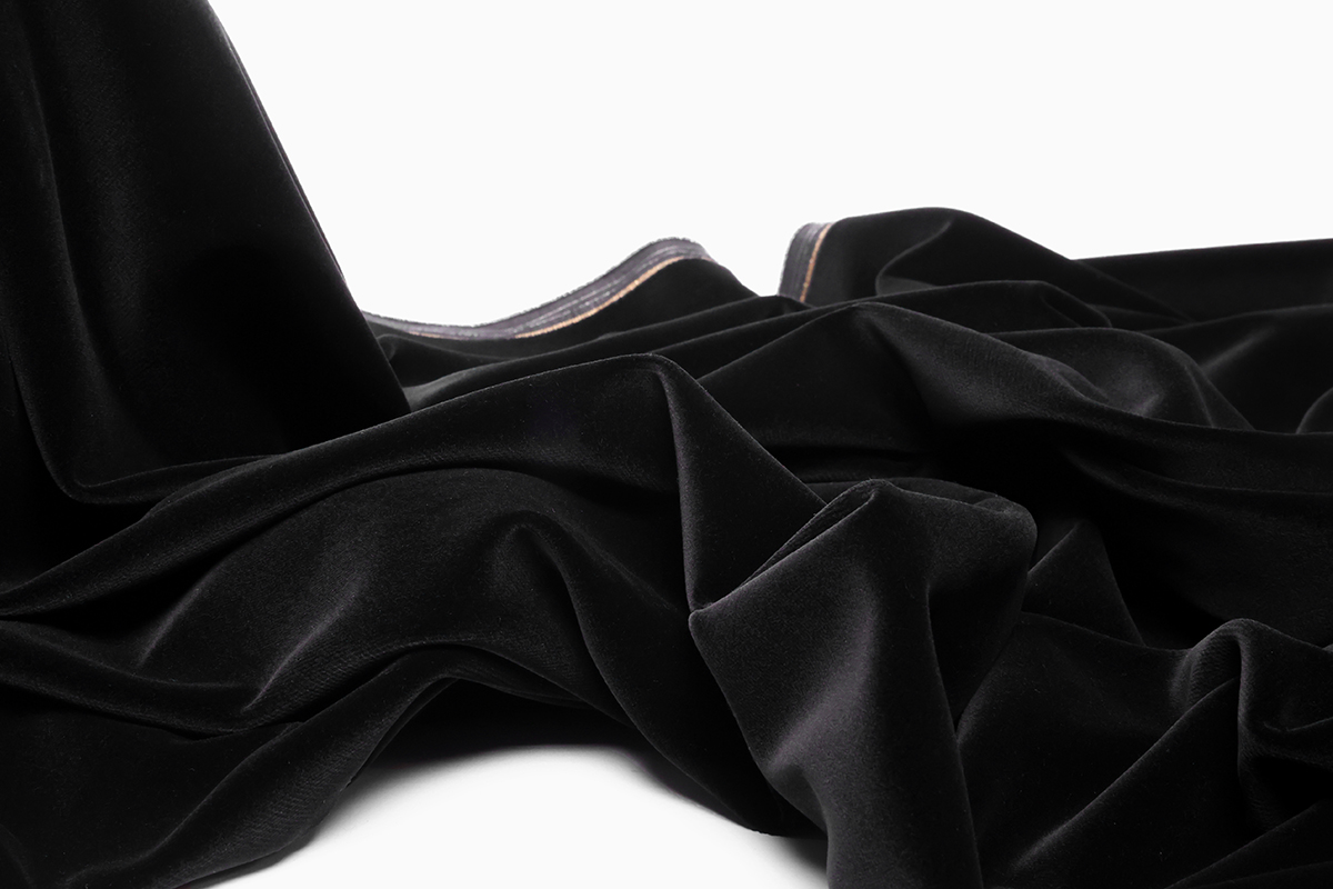 Présentation d'un velours lisse