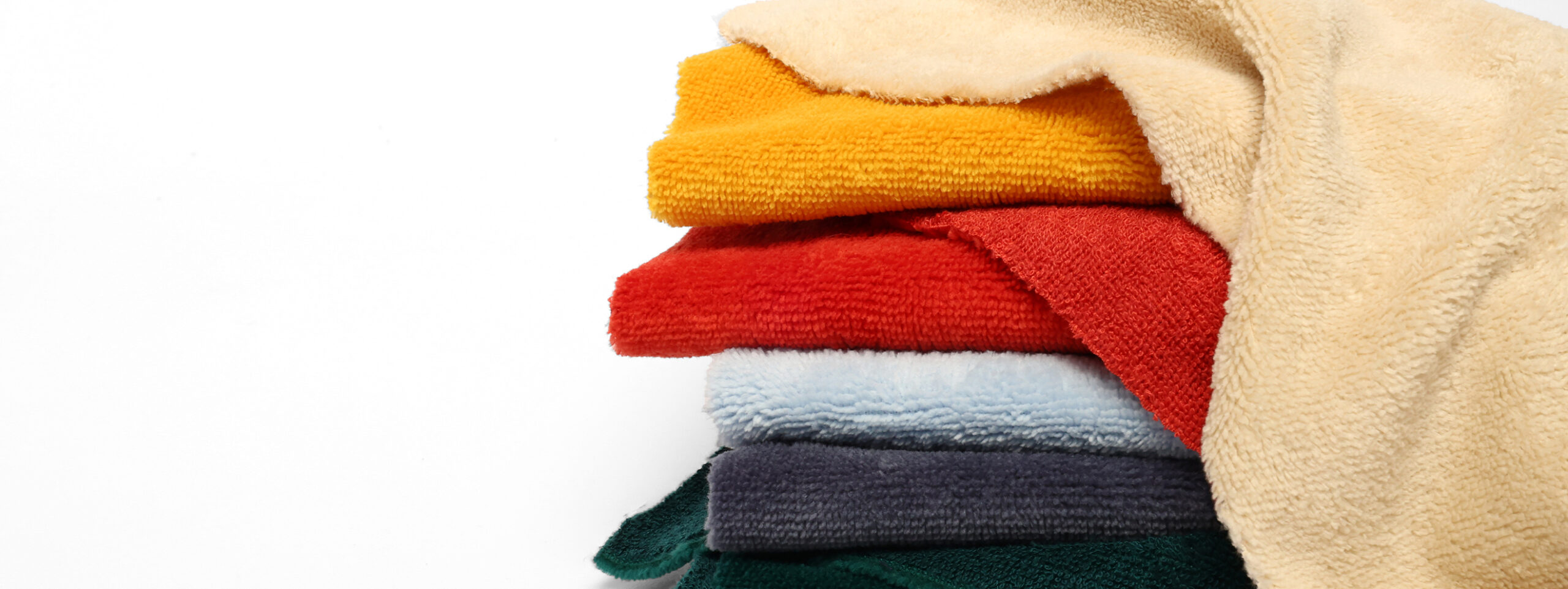 Présentation de nos tissus en eponge bambou