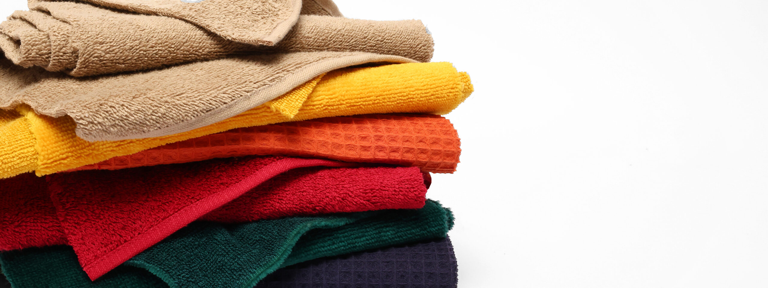 Présentation de nos différents tissus éponges et nid d'abeille