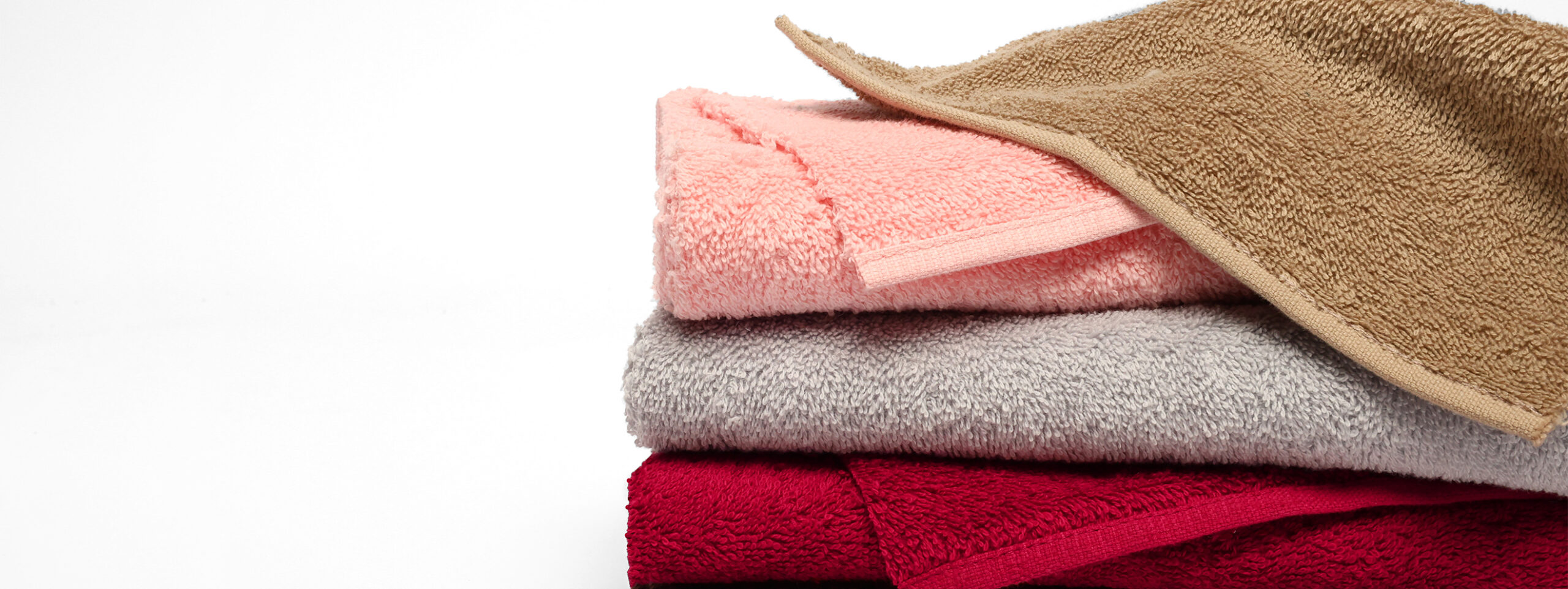 Présentation de nos tissus éponges, 100% en coton.