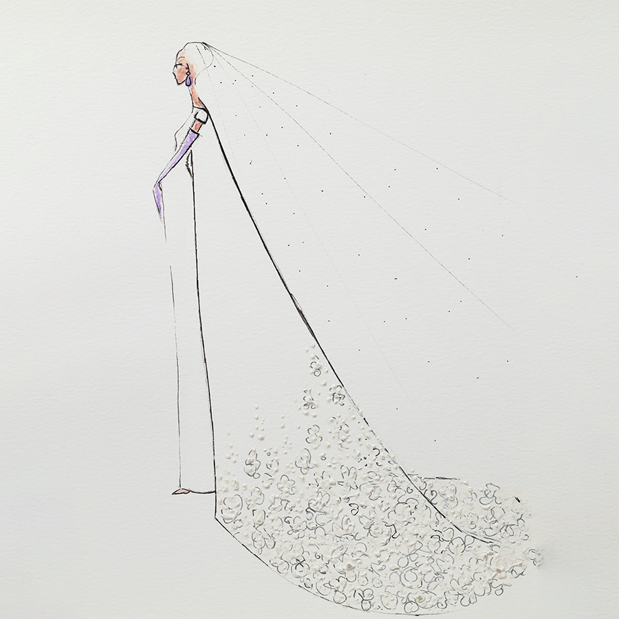 Les tissus souples avec de l'aplomb - croquis 26