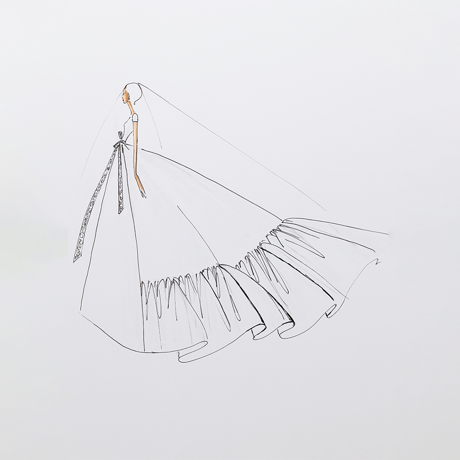 les tissus avec de la tenue et somptueux croquis 27