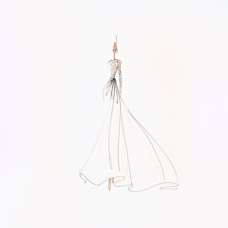 Les tissus souples avec de l'aplomb - croquis 69