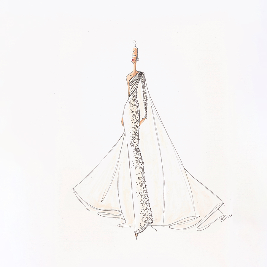 Tissus transparents avec de la tenue - croquis 70